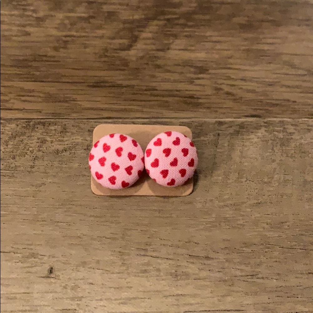 Button earrings